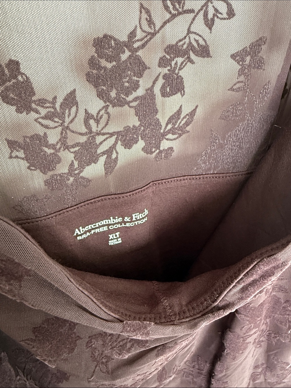 Abercrombie Bra-Free Long-Sleeve Mesh Maxi Dress - Picture 5 of 7